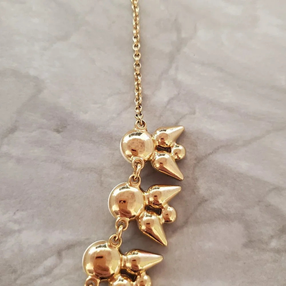 💕 J.Crew White Pink Blue Rhinestones Crystals Cluster Statement Necklace 💕